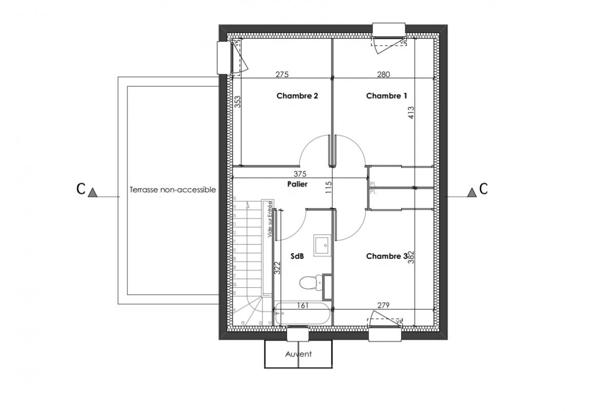 Arzal 56190 Maison 4 pièces 82 m2 , garage