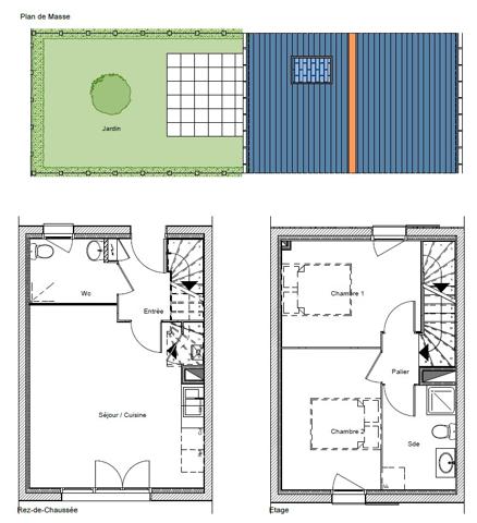 Maison Étampes 56.97 m²