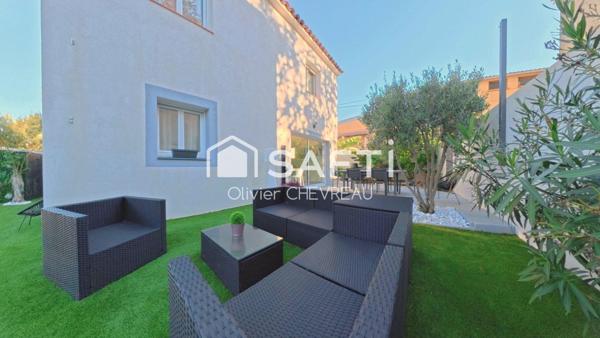 Élégante villa récente, piscine & espace évolutif