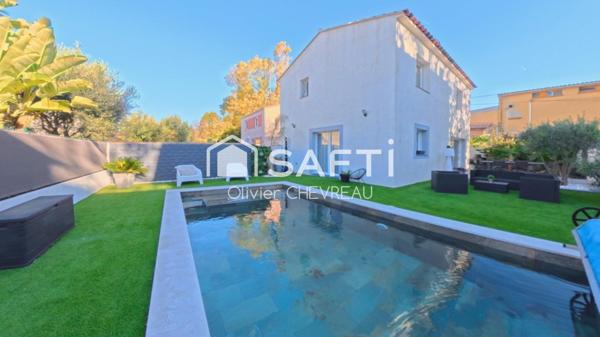 Élégante villa récente, piscine & espace évolutif
