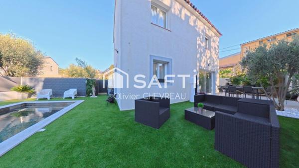 Élégante villa récente, piscine & espace évolutif