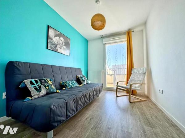NANTES – Appartement T3 récent avec terrasse plein Sud, parking et ascens