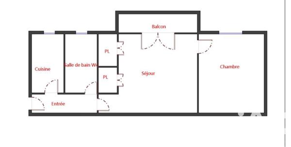 Appartement à vendre 2 pièces 39,27 m² Bobigny