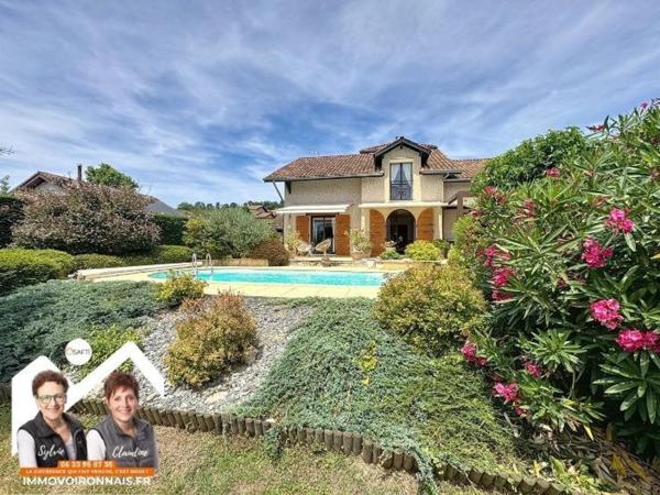 Belle demeure avec piscine, vue Vercors, au calme absolu sur les hauteurs