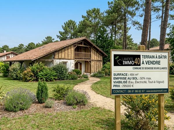 SEIGNOSSE – Rare sur le secteur ! Magnifique terrain à bâtir de 484 m²