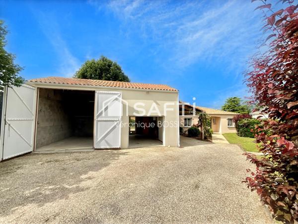 Maison familiale avec terrain, garages et atelier – au calme à 10 min de La Roche-sur-Yon au Beignon Basset