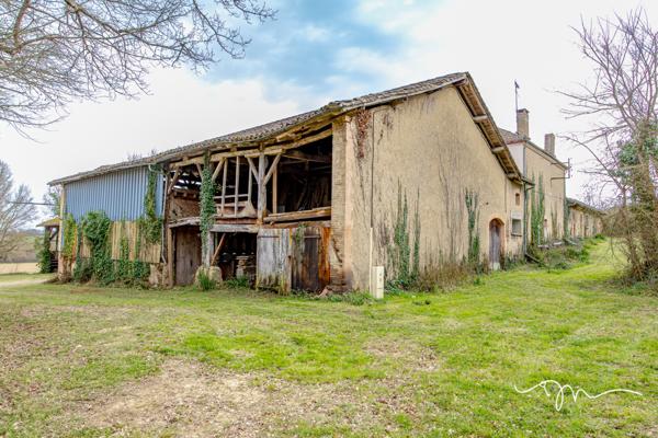 Gimont (32200) Magnifique Corps de ferme de 243m2 + 645m2 de dépendances, atelier, hangar