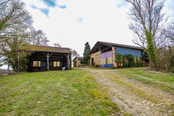 Gimont (32200) Magnifique Corps de ferme de 243m2 + 645m2 de dépendances, atelier, hangar