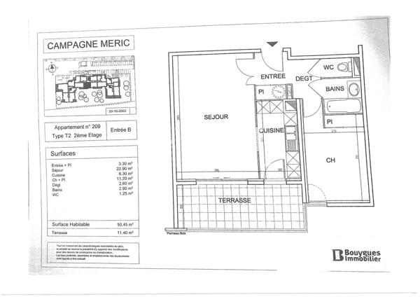 Appartement · Location Montpellier (34090) 2 pièces · 50m²