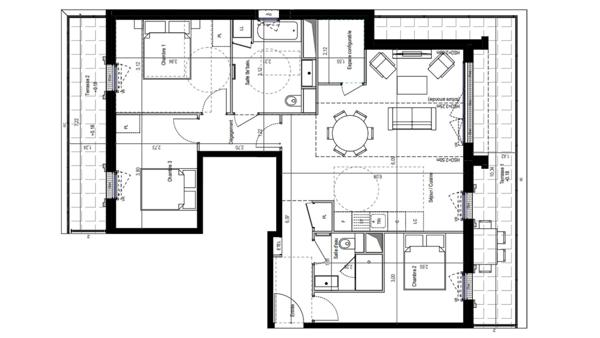 Appartement à vendre 4 pièces 87 m² Fontenay-aux-Roses