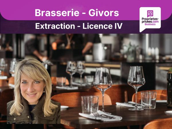 69700 GIVORS - BAR RESTAURANT BRASSERIE 54 COUVERTS AVEC TERRASSE