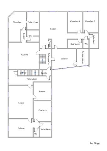 Immeuble de rapport local commercial et 5 appartements