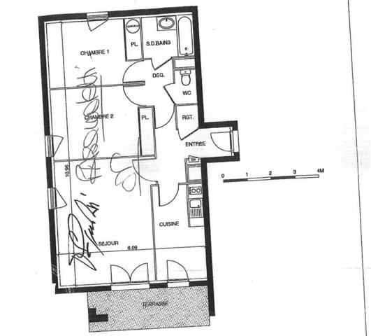 Appartement déja loué T3 avec Jardinet Residence Di Castelli !