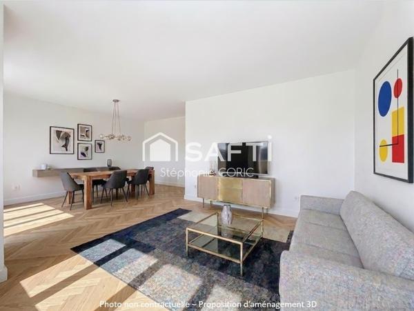 REPUBLIQUE / POINT DU JOUR - APPARTEMENT FAMILIAL 4 PIECES - 90 m² - 3 CHAMBRES
