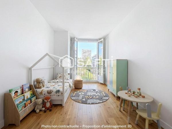 REPUBLIQUE / POINT DU JOUR - APPARTEMENT FAMILIAL 4 PIECES - 90 m² - 3 CHAMBRES