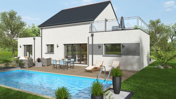 Terrain + Maison à vendre 5 pièces - 130 m²