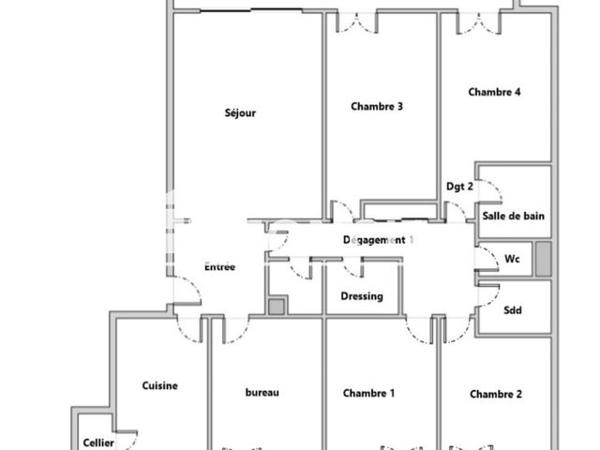 À vendre Appartement 6 pièces 116 m² - Versailles 78000