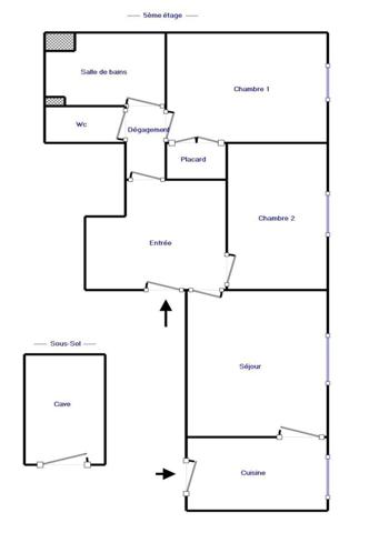 Appartement 3 pièces en centre-ville !