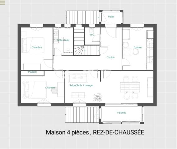 Maison 4 pièces - 80 m²