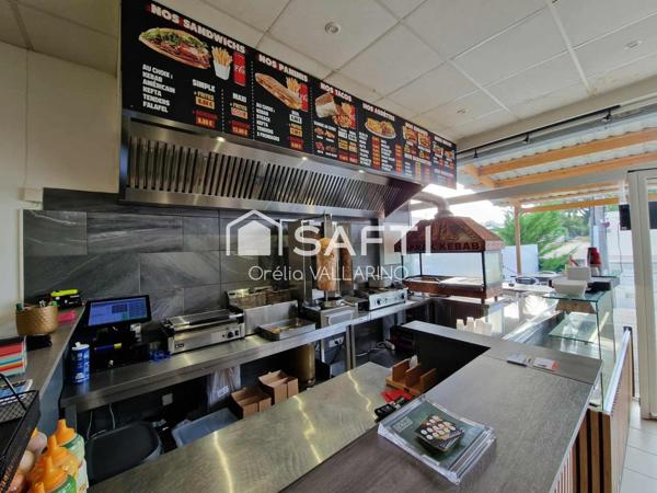 Vente fond de commerce kebab sur axe très passant