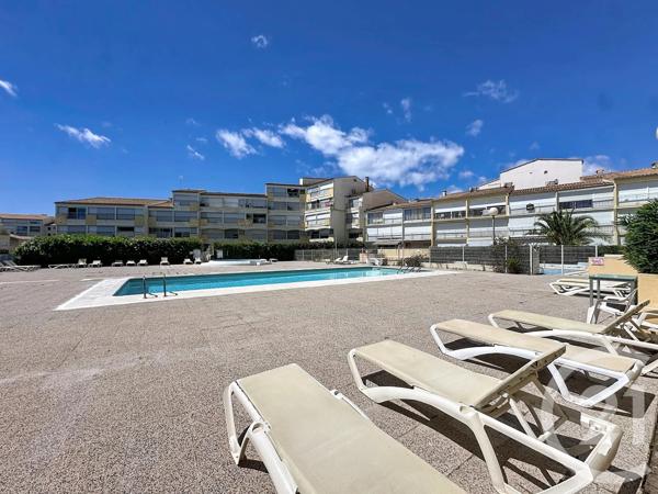 Appartement Studio Cabine à vendre  1 pièce - 23,57 m 2   LE CAP D AGDE  - 34