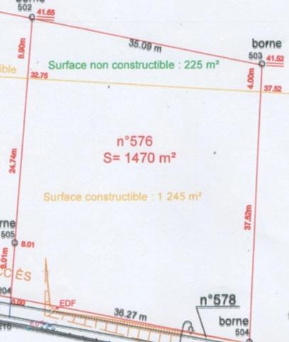 TERRAIN PLAT VIABILISÉ – 1 470 m² – MIRANDE