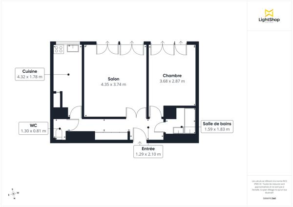 Ravissant 2 pièces de 46m² - Vue Sacré-Cœur, calme et étage élevé - Rue Marcadet, Paris