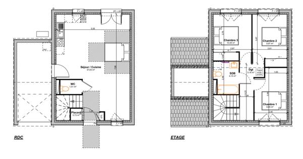 Maison T4 avec jardin – Couternon