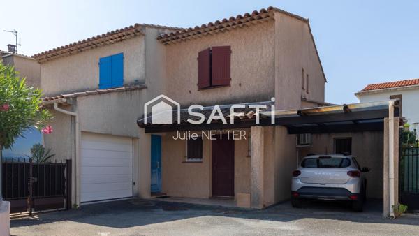 Maison 4 pièces tout à pied avec jardinet, car-port, résidence sécurisée