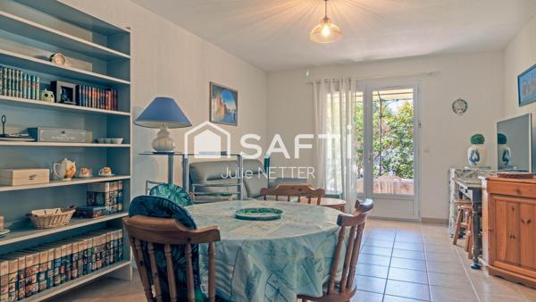 Maison 4 pièces tout à pied avec jardinet, car-port, résidence sécurisée