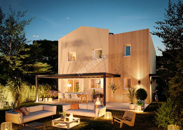 Villa contemporaine, 4 chambres, jardin et garage - proximité immédiate des commodités