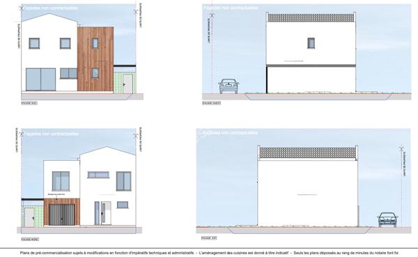 Villa contemporaine, 4 chambres, jardin et garage - proximité immédiate des commodités