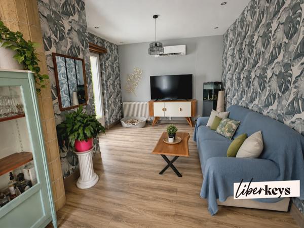 Maison familiale T5 de plain-pied rénovée avec garage et jardin
