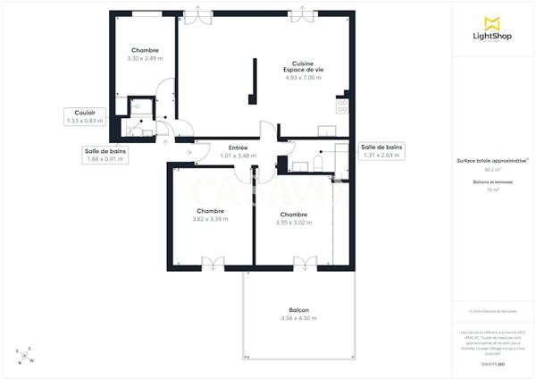Vente Appartement 5 pièces de 88m² - 75011 Paris