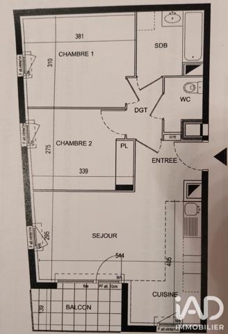 Appartement à vendre 3 pièces 53 m² Vitry-sur-Seine