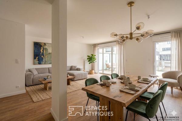 Appartement contemporain de 64 m2 avec grande terrasse au pied des remparts de Guérande
