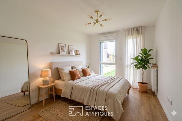 Appartement contemporain de 64 m2 avec grande terrasse au pied des remparts de Guérande