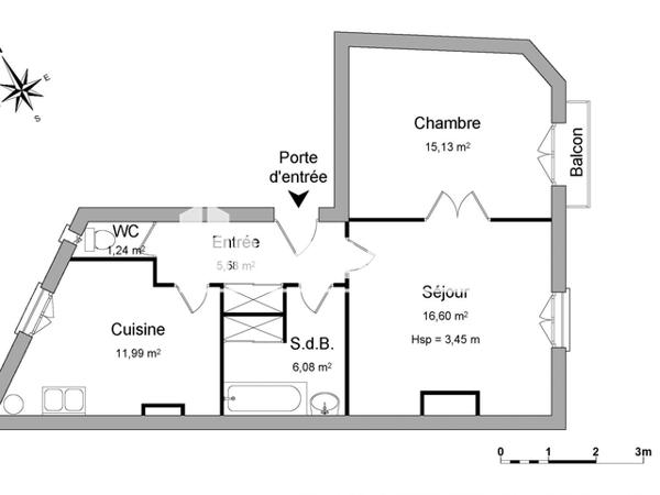 Location Appartement 2 pièces 56.62 m² - APPARTEMENT 4 Montpellier 34000