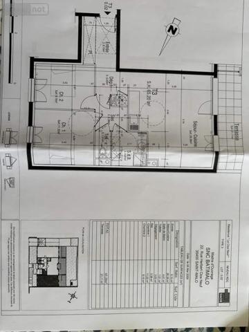 Achat - Appartement Saint-Malo 35400 3 pièces 65 m 2 50 m 2