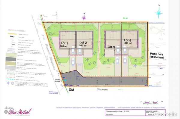 VENISSIEUX -LIMITE ST FONS maison RT2020 avec jardin place de parking et possibilité Garage