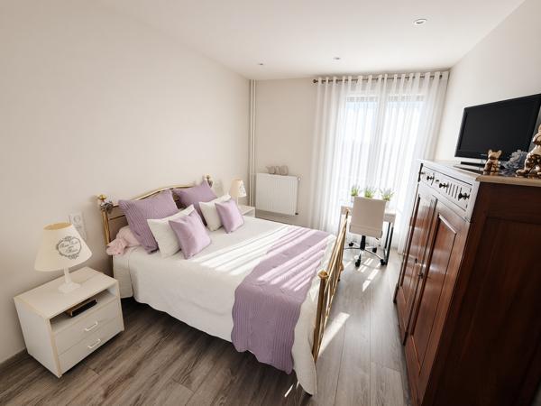 COURNON-D’AUVERGNE – T4 120 m² – RÉNOVÉ – GARAGE – 2 PARKINGS