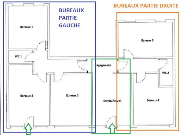 Hagondange (57300) SOUS COMPROMIS // Local commercial // 100m² // 1 accueil // 5 bureaux // 2 WC // Hagondange