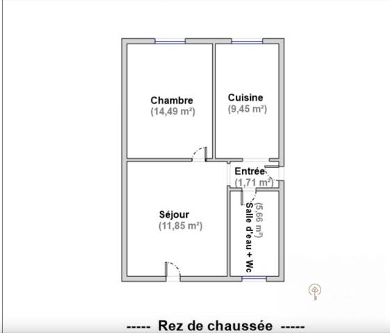 T2 Coeur de ville 42 m2 clé en main