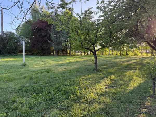 Ce beau terrain arboré, avec une borne électrique et de l'eau.