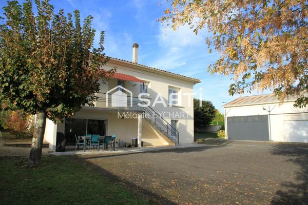 Trois-Palis (16730) – Maison familiale de 195 m² avec sous-sol complet et garages