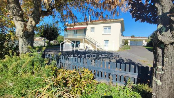 Trois-Palis (16730) – Maison familiale de 195 m² avec sous-sol complet et garages