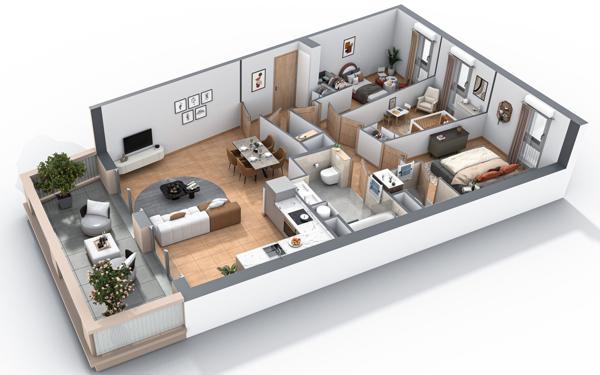 Appartement à vendre    4 pièces •  La Valette-du-Var