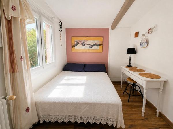 Maison, 52 m² + mezzanine, jardin clos, résidence avec Piscine et Tennis.