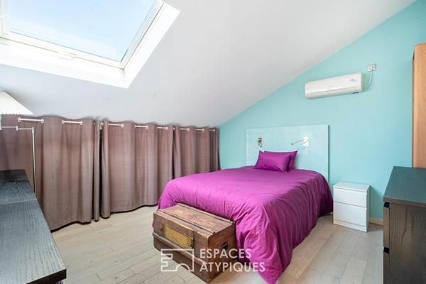 Ancienne menuiserie réhabilitée en maison Loft