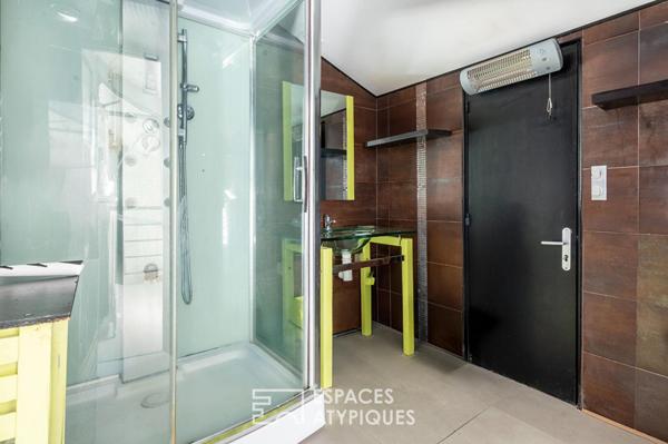 Ancienne menuiserie réhabilitée en maison Loft